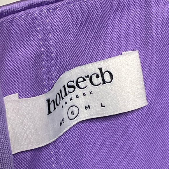 House of CB Violet Satin Strapless Corset Midi Dress - Picture 8 of 11